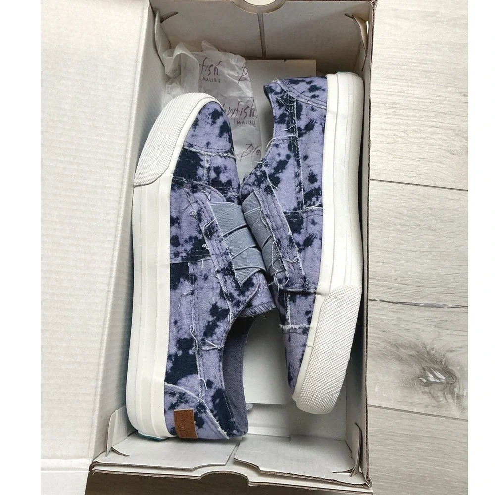 Blowfish Malibu Marley Sneaker Womens 6.5 Purple Tie Dye New With Tags